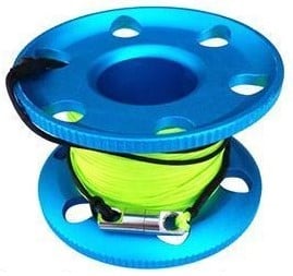 Aluminium Vingerreel 30 Meter Blauw