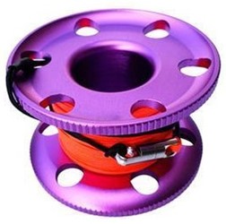 Aluminium Vingerreel 30 Meter Roze