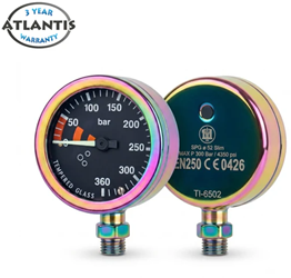 Atlantis Tech Pressure 52mm - RAINBOW PVD Manometer