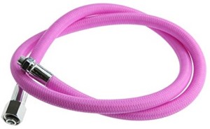 Regulator hose flex 3/8 pink 