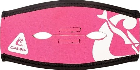 Cressi Pony Tail Neo Mask Strap Cover - Pink/White