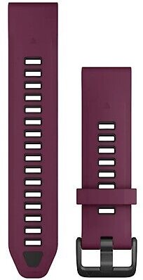 Garmin QuickFit 20mm Watch Bands, Merlot/Graphite Silicone