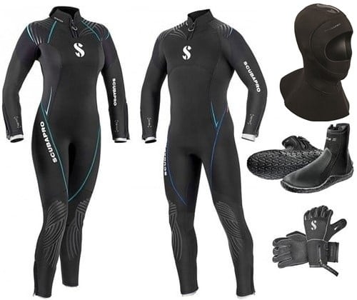 Scubapro 7mm Definition pakset met losse kap