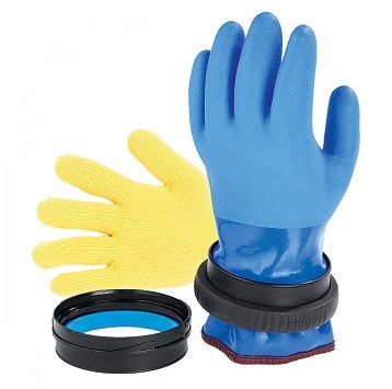 Scubapro Blauwe Drooghandschoenen met Liner-2