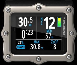 Shearwater Perdix 3 Silver Duikcomputer