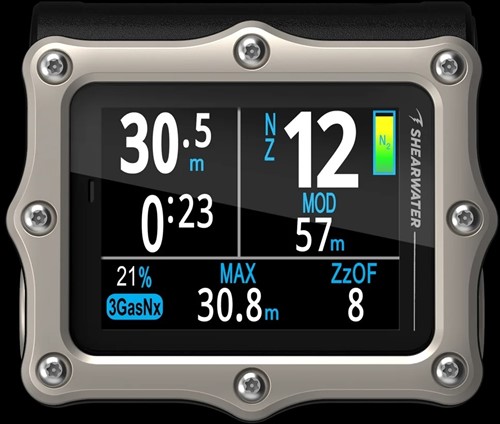 Shearwater Perdix 3 Silver Duikcomputer