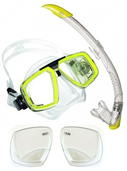 Snorkel sets w/ prescription glasses