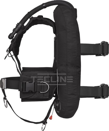 Tecline Donut 15 / DIR Harnas Single Tank Wing + Loodzakken