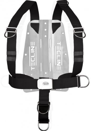 Tecline DIR Harnas (Verstelbaar) Met Standaard Webbing + 3mm Stalen Backplate