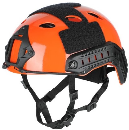 BigBlue Technical Diving Helmet Glossy Orange with two light mounts - XL