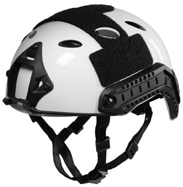 BigBlue Technical Diving Helmet Glossy White with two light mounts- XL