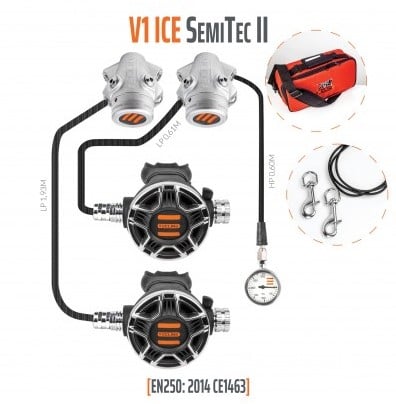 Tecline V1 Ice / Tec2 Semi Tec II Automatenset Met Manometer