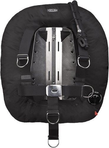 Tecline Donut 22 / Verstelbaar DIR Harnas Twin Tank Wing (Zwart)