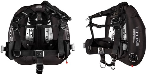 Tecline Donut 22 Special Edition / Comfort Harnas Twin Tank Wing + Loodzakken (Zwart)