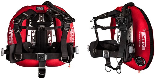 Tecline Donut 22 Special Edition / Comfort Harnas Twin Tank Wing + Loodzakken (Rood)