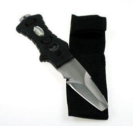 Tecline Minirazor Beta Black Met Nylon Pouch Duikmes