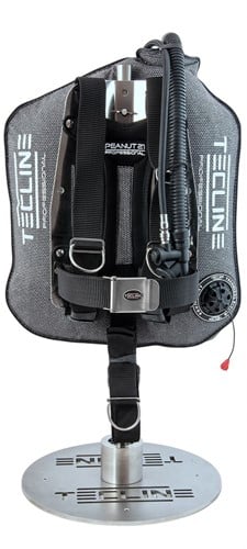 Tecline Peanut 21 Professional / Verstelbaar DIR Harnas Single Tank Wing (Grijs)