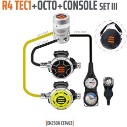 Tecline R4 / Tec1 Automatenset III (Met Manometer, Dieptemeter en Kompas)