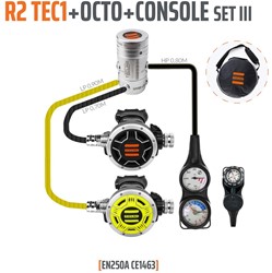 Tecline R2 / Tec1 Automatenset III (Met Manometer, Dieptemeter en Kompas)