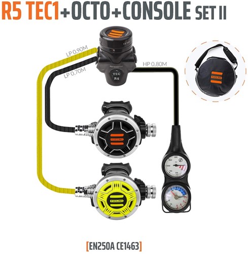 Tecline R5 / Tec1 Automatenset II (Met Manometer En Dieptemeter)