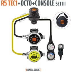 Tecline R5 / Tec1 Automatenset III (Met Manometer, Dieptemeter en Kompas)