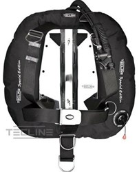 Tecline Donut 22 Special Edition / Verstelbaar DIR harnas Twin Tank Wing (Zwart)
