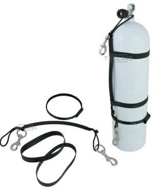 Tecline Stage Rigging 7L Stalen Bolt Snaps, Rubberen Banden