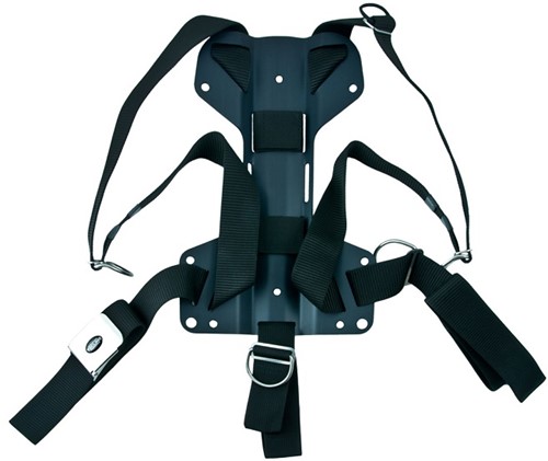 Tecline DIR Harnas Met Standaard Webbing + 3mm Aluminium Backplate H""