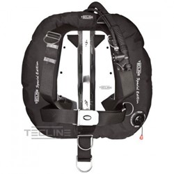Tecline Donut 22 Special Edition / DIR Harnas Twin Tank Wing (Zwart)
