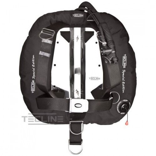 Tecline Donut 22 Special Edition / DIR Harnas Twin Tank Wing (Zwart)