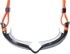 Zoggs Tiger LSR+ Black Orange Tint Smoke Small