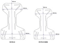 Tecline DIR Harnas Met Standaard Webbing + 3mm Aluminium Backplate H" Mini"-2