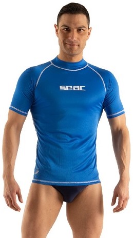 Seac T-Sun Short Blue Rash Guard-2