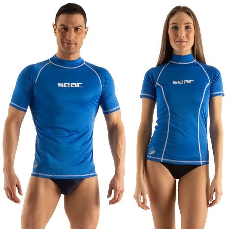 Seac T-Sun Short Blue Rash Guard