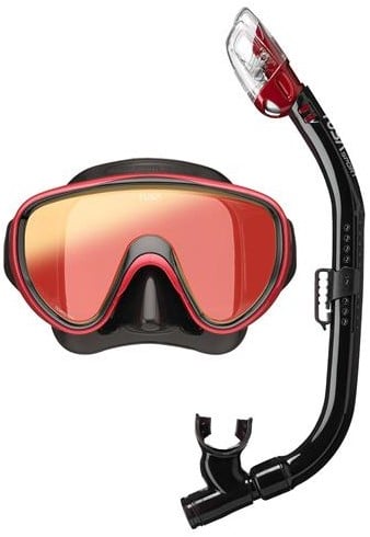 Tusa UC0118M BKMDRB Mask & Snorkel Set