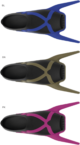 Mares Footpockets X-Wing Colored 42/43 Black-Pink