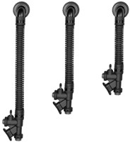 XDEEP Complete inflator with corrugated hose 16