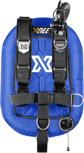 Xdeep Zeos 38 Deluxe Set, Alu Backplate, BLUE