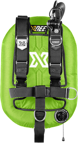 Xdeep Zeos 28 Deluxe Set, Alu Backplate, LIME