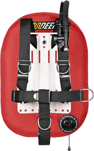 Xdeep Zeos 28 Standard Set, Ss Backplate, RED