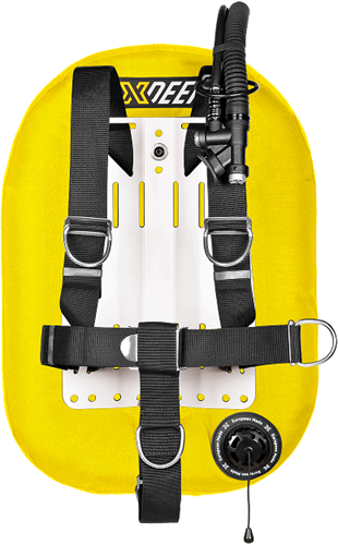 Xdeep Zeos 38 Standard Set, Ss Backplate, YELLOW